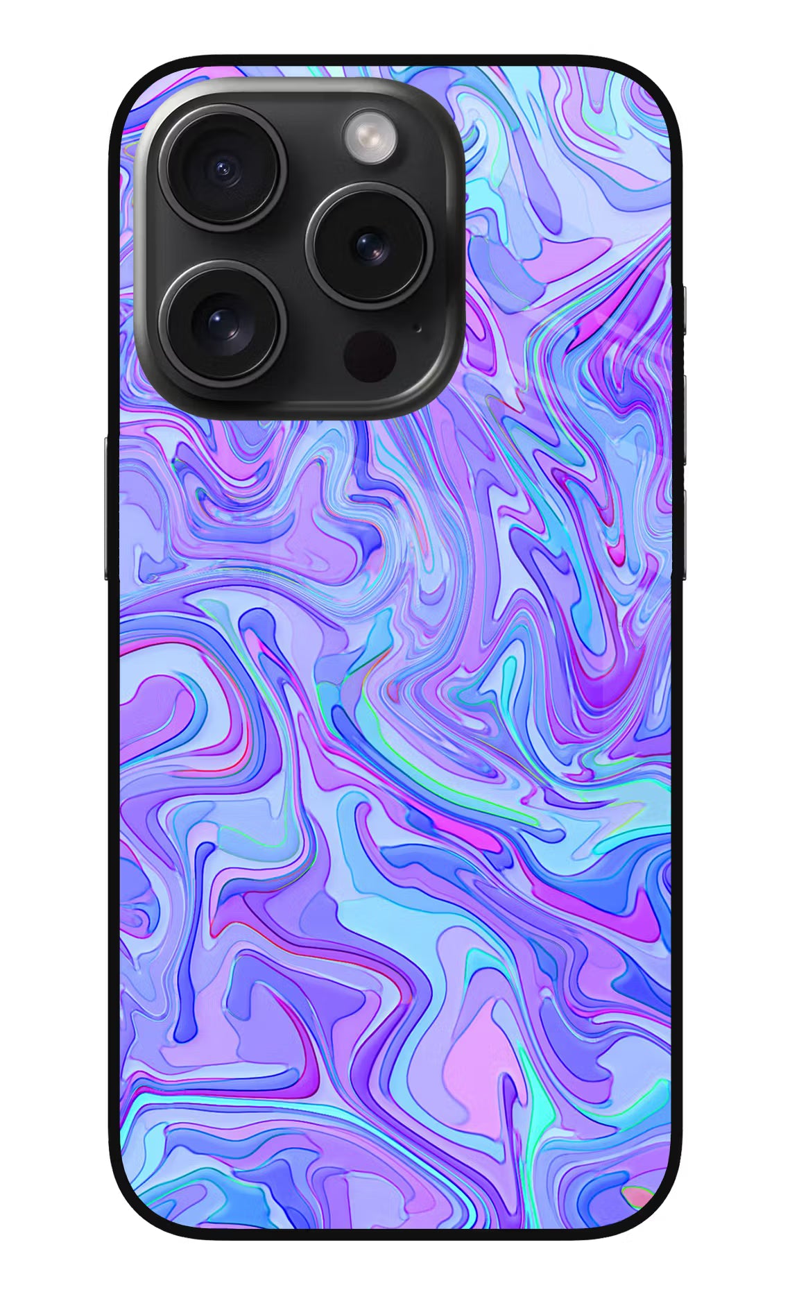 Glitter iPhone 15 Pro Max Glass Case Back Cover by Casekaro