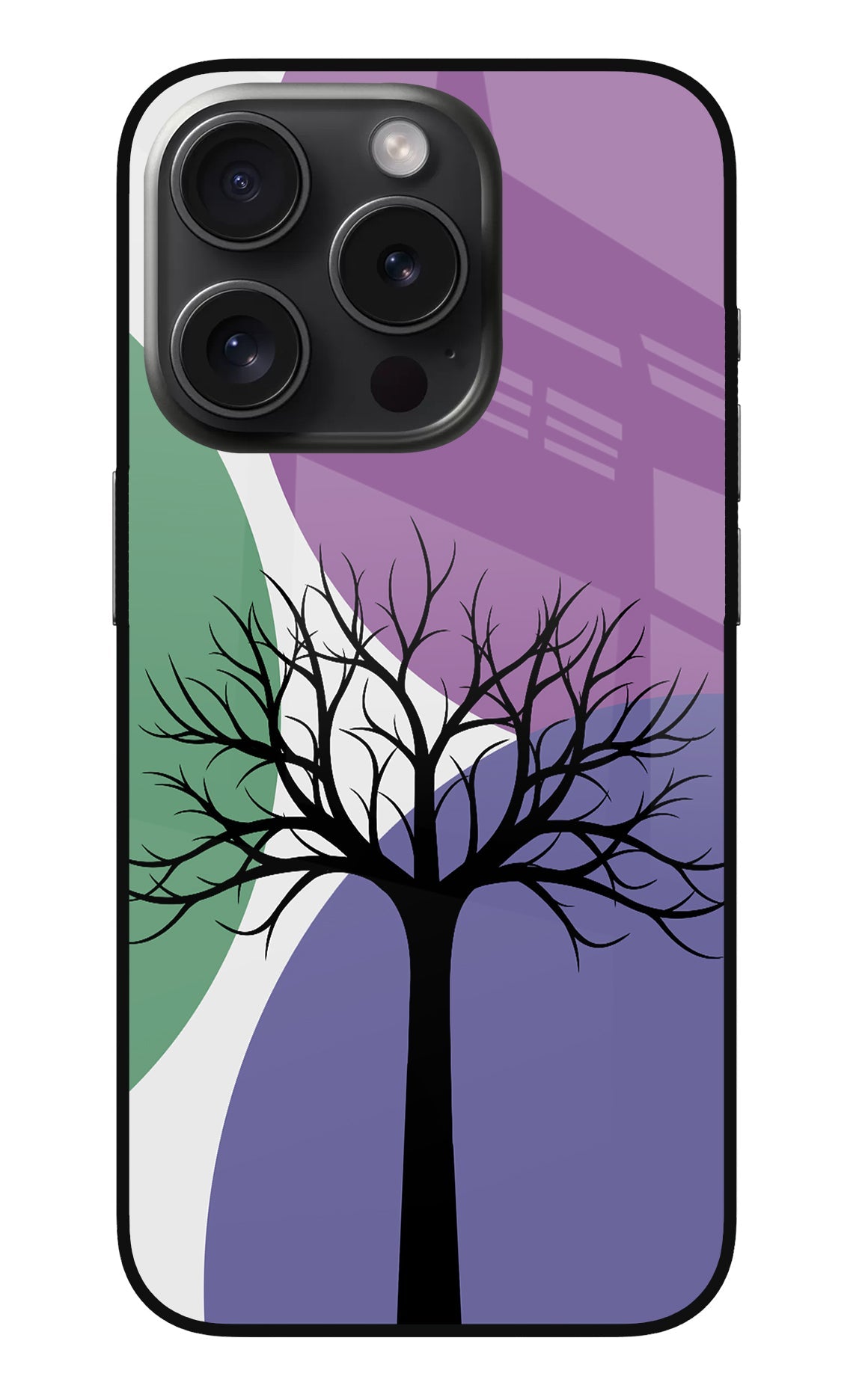 Tree Art iPhone 15 Pro Max Glass Case