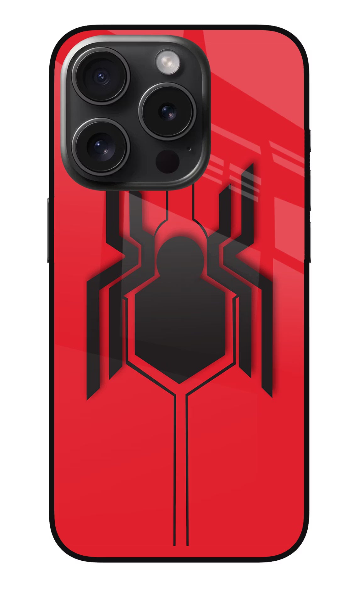 Spider iPhone 15 Pro Max Glass Case Back Cover by Casekaro