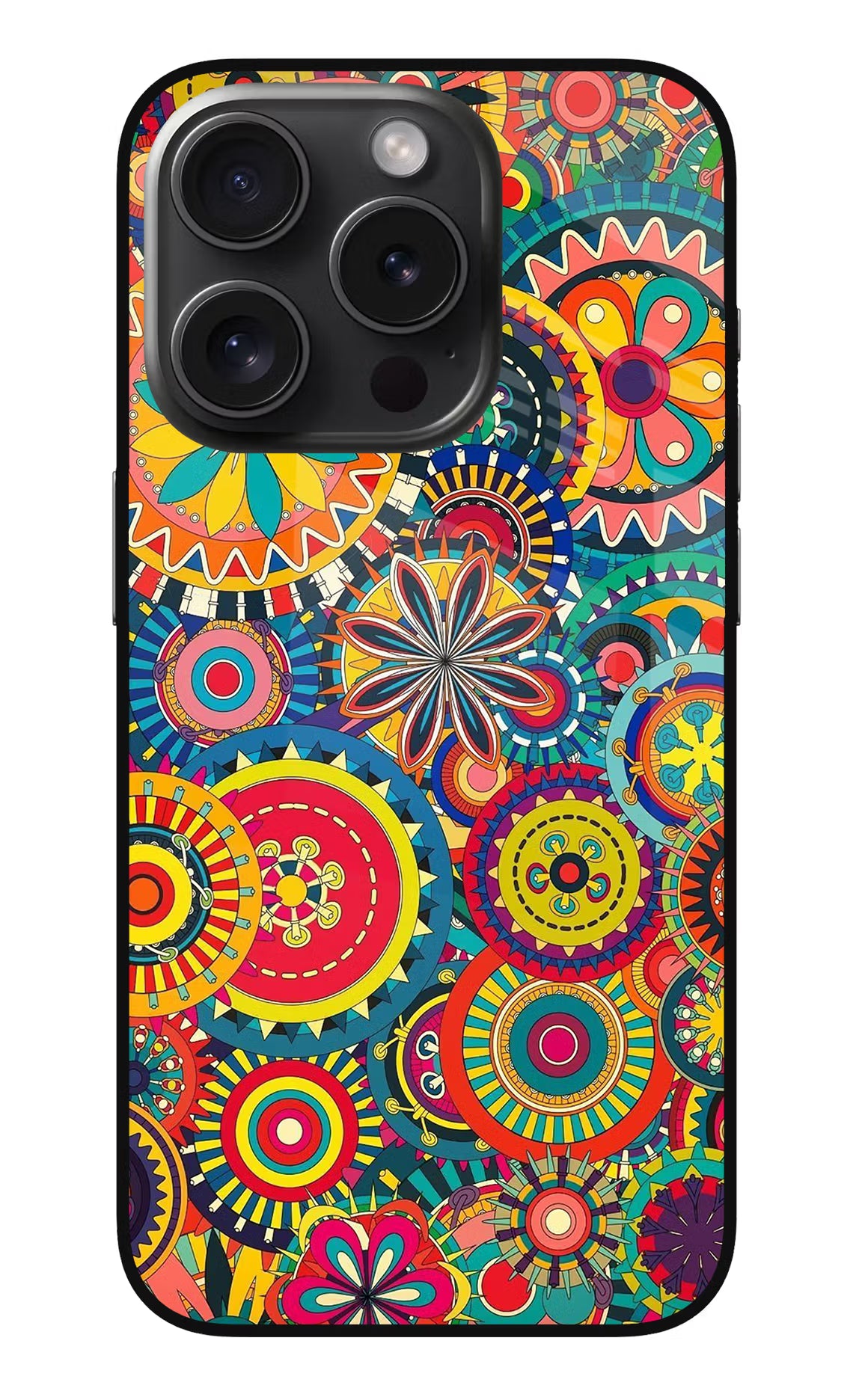 Gol Gol Art iPhone 15 Pro Max Glass Case Back Cover by Casekaro