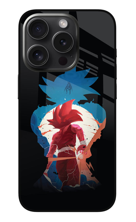 Goku iPhone 15 Pro Max Glass Case