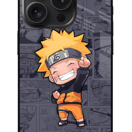 Chota Naruto iPhone 15 Pro Max Glass Case