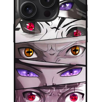Naruto Anime iPhone 15 Pro Max Glass Case Back Cover by Casekaro