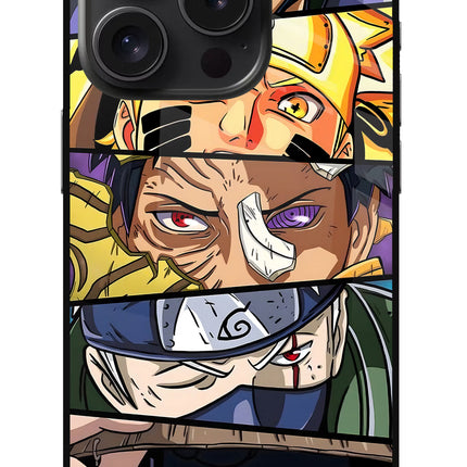 Naruto Character iPhone 15 Pro Max Glass Case