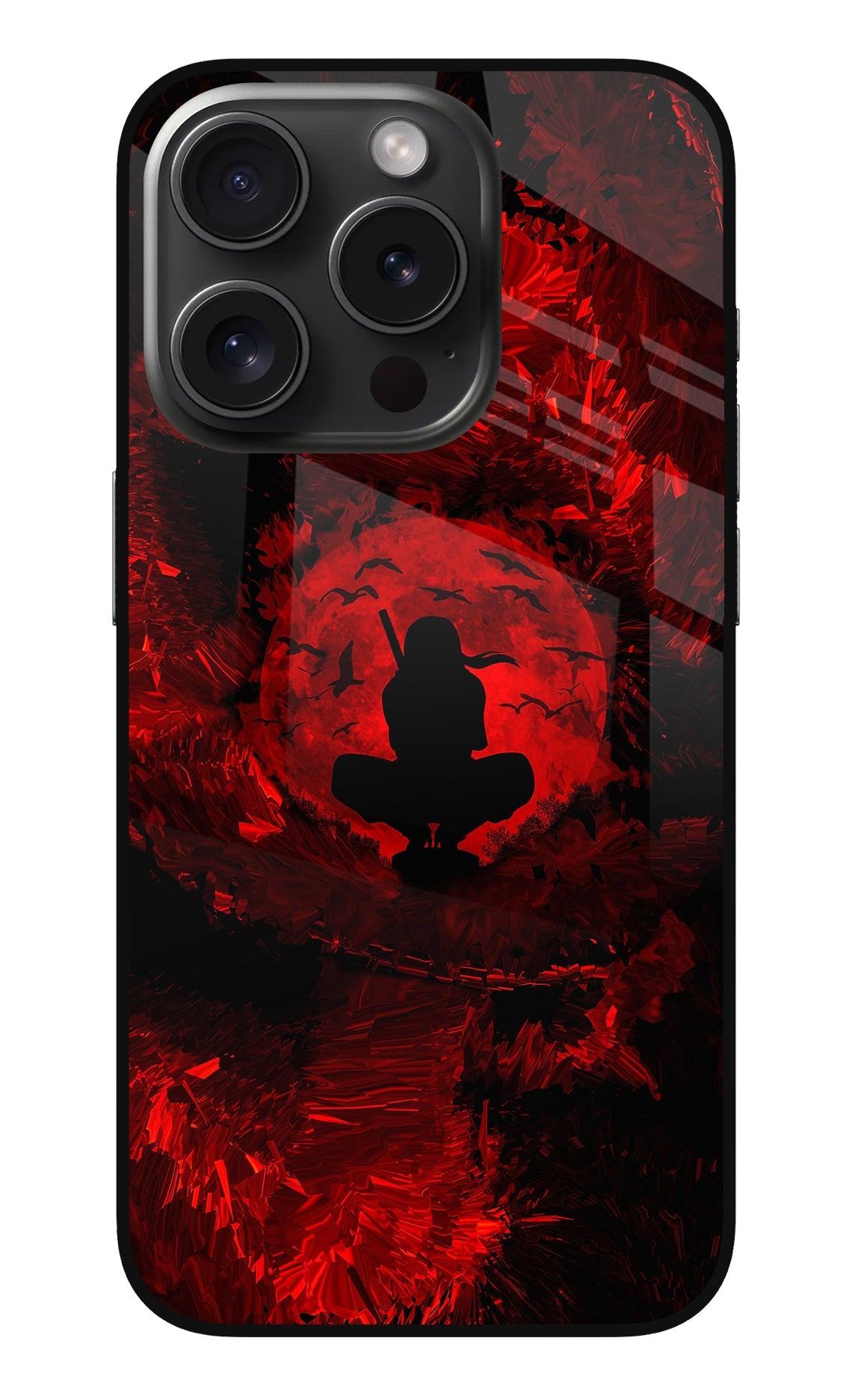 Itachi Uchiha iPhone 15 Pro Max Glass Case