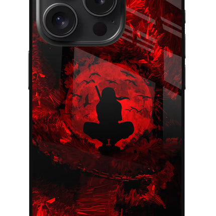 Itachi Uchiha iPhone 15 Pro Max Glass Case