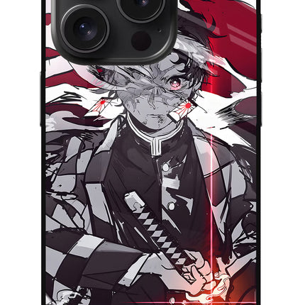Demon Slayer iPhone 15 Pro Max Glass Case