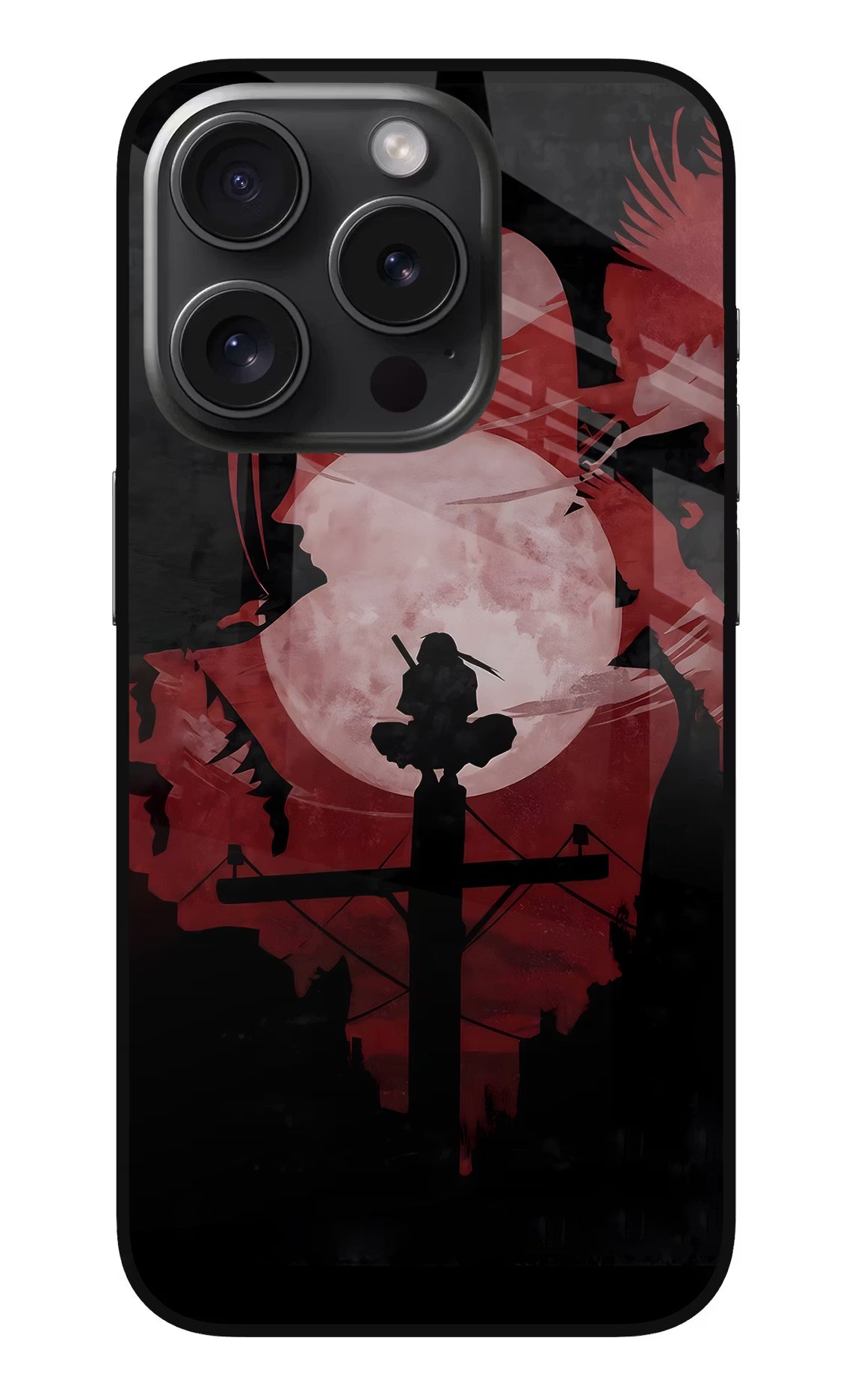 Naruto Anime iPhone 15 Pro Max Glass Case Back Cover by Casekaro