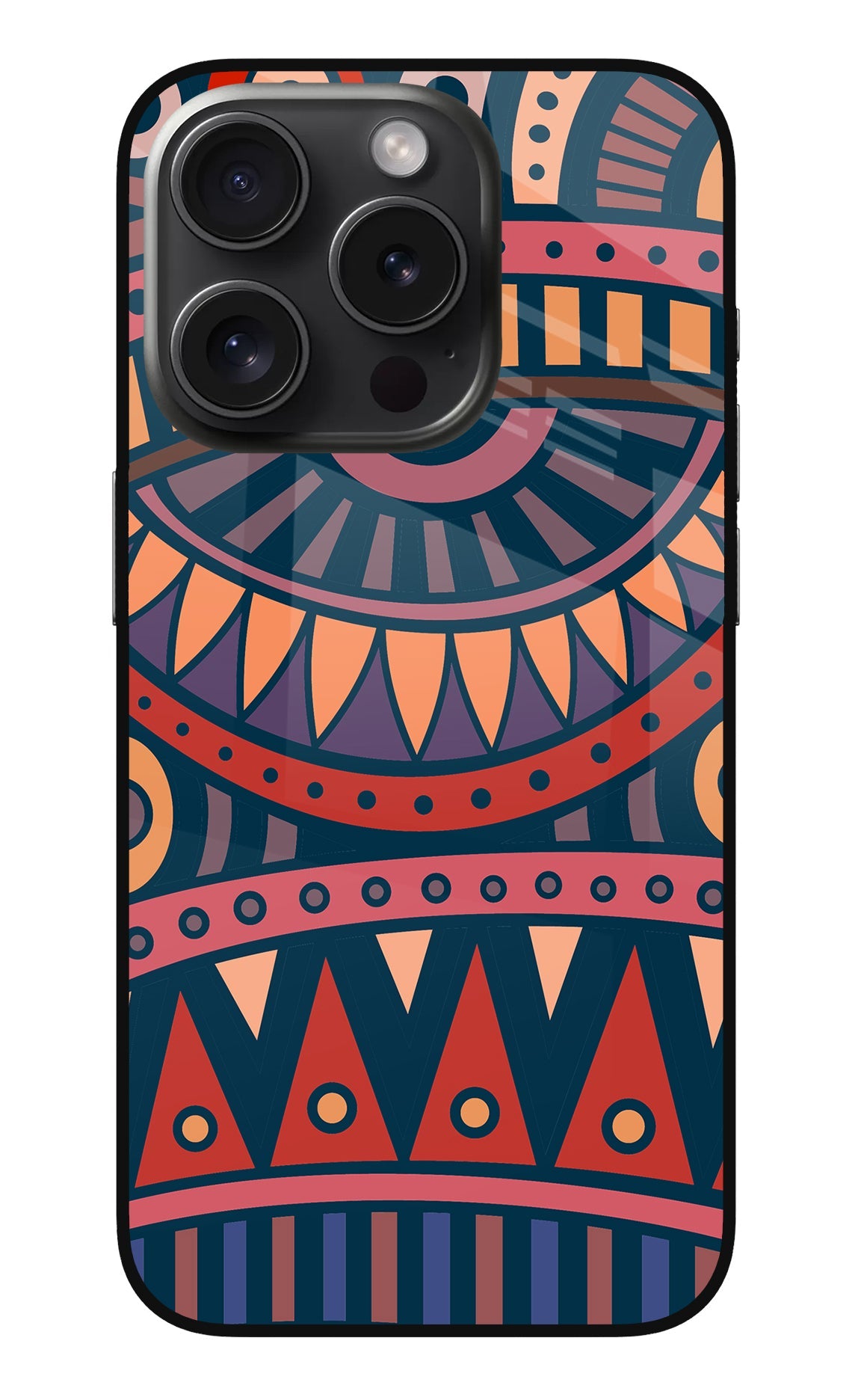 African Culture Design iPhone 15 Pro Max Glass Case