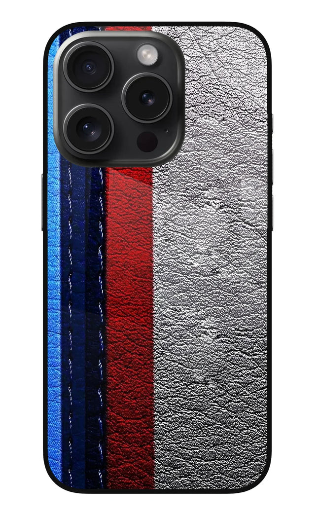 BMW Stripes iPhone 15 Pro Max Glass Case