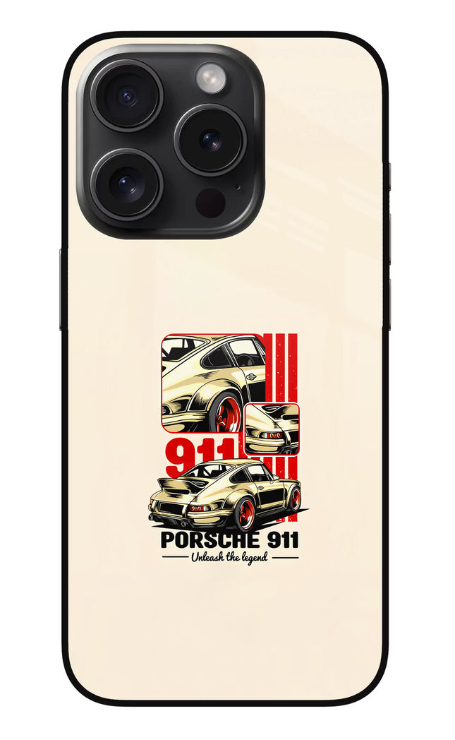 Classic Porsche 911 iPhone 15 Pro Max Glass Case