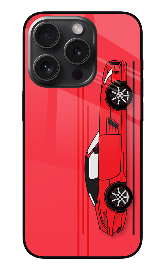 Red Velocity iPhone 15 Pro Max Glass Case