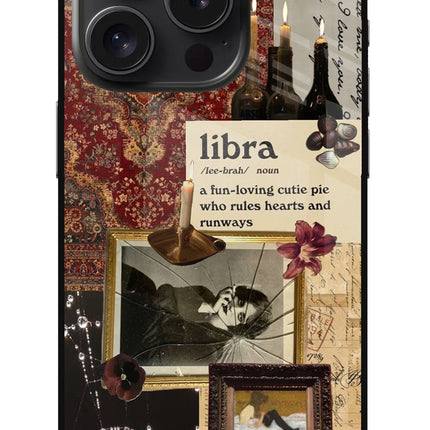 Libra Zodiac iPhone 15 Pro Max Glass Case