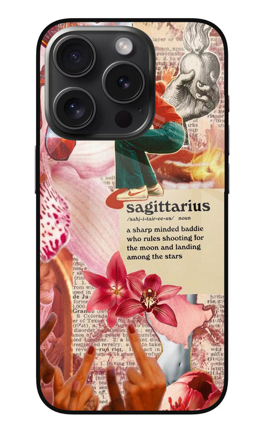 Sagittarius Zodiac iPhone 15 Pro Max Glass Case