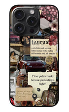 Taurus Zodiac iPhone 15 Pro Max Glass Case