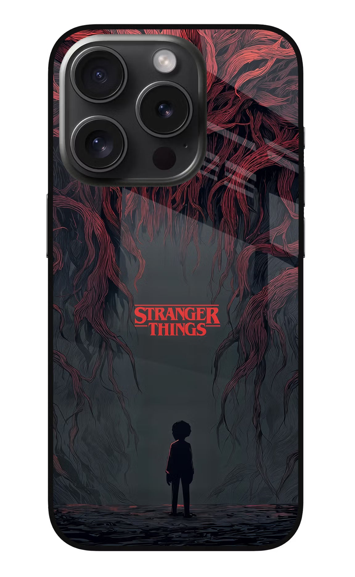 Ordinary Things Dark Side iPhone 15 Pro Max Glass Case Back Cover by Casekaro