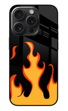 Fired Up – Black iPhone 15 Pro Max Glass Case