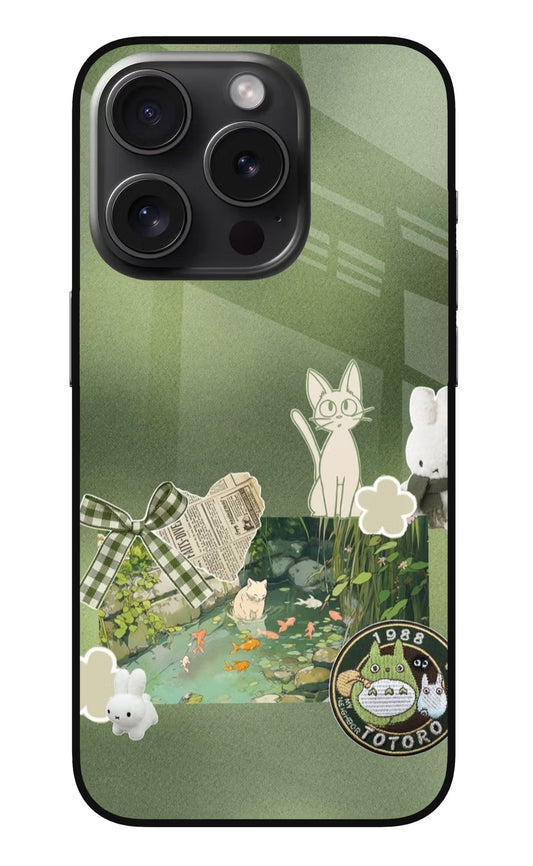 Aesthetic anime iPhone 15 Pro Max Glass Case