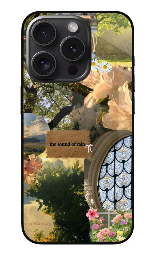Rain iPhone 15 Pro Max Glass Case