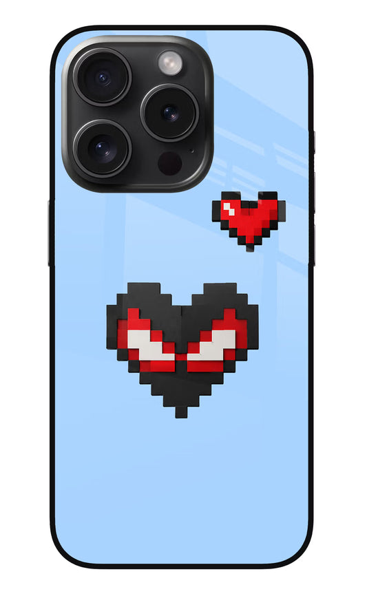 Peter Heart iPhone 15 Pro Max Glass Case