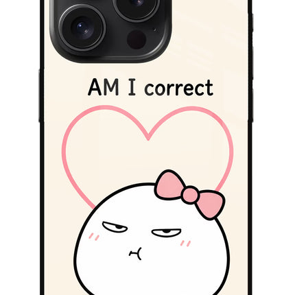 Always Right iPhone 15 Pro Max Glass Case Back Cover by Casekaro