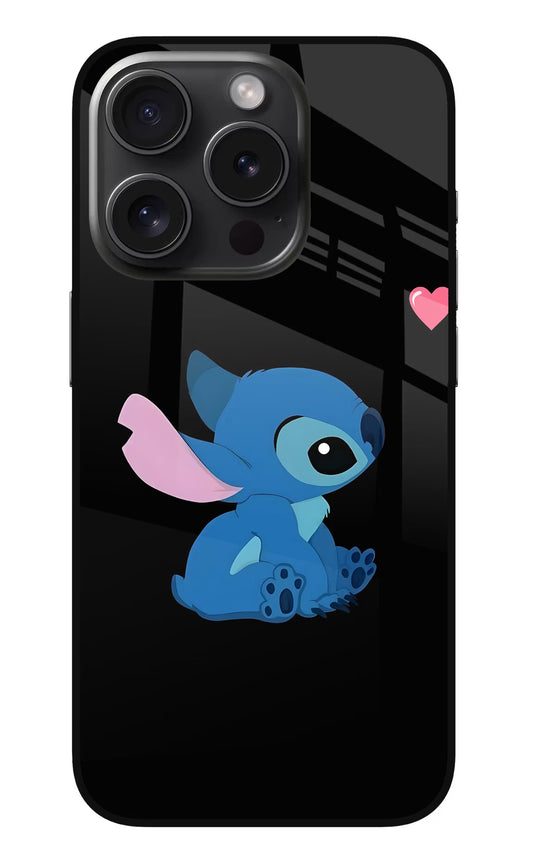 Stitch Crush iPhone 15 Pro Max Glass Case
