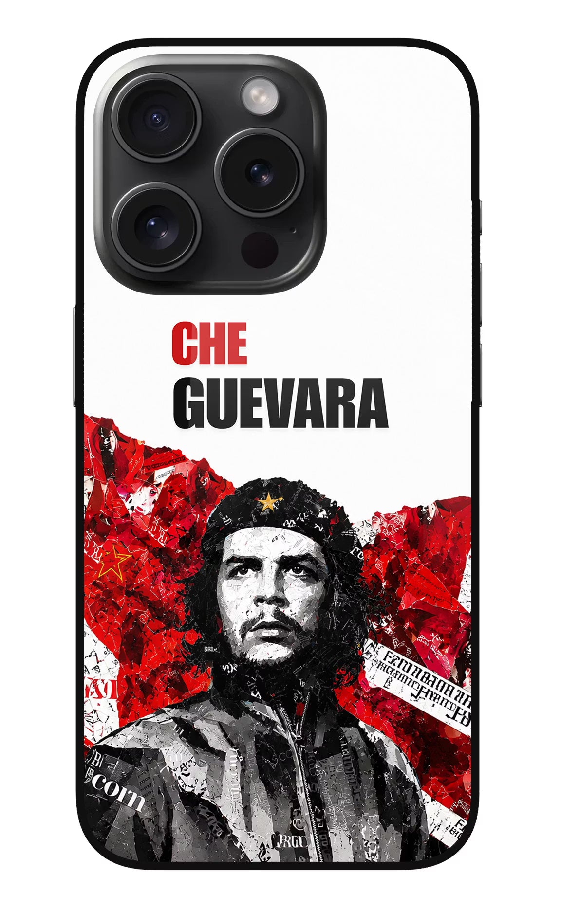 Che Guevara Revolution iPhone 15 Pro Max Glass Case