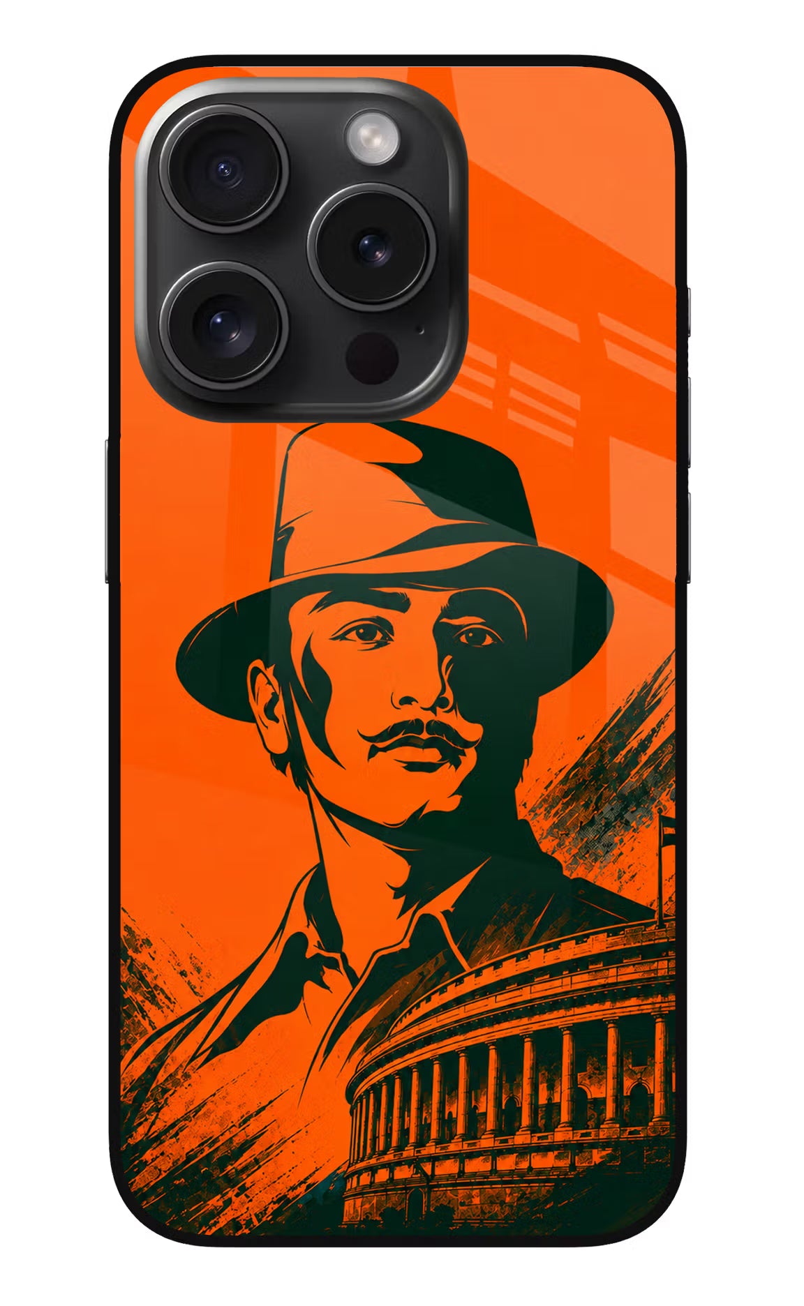 Bhagat Singh Legacy iPhone 15 Pro Max Glass Case