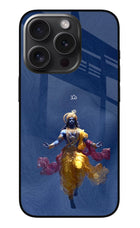 Cosmic Krishna iPhone 15 Pro Max Glass Case