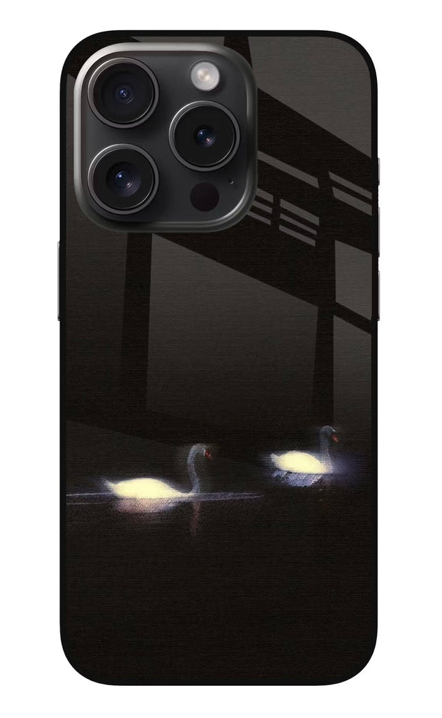 Silent Swans iPhone 15 Pro Max Glass Case