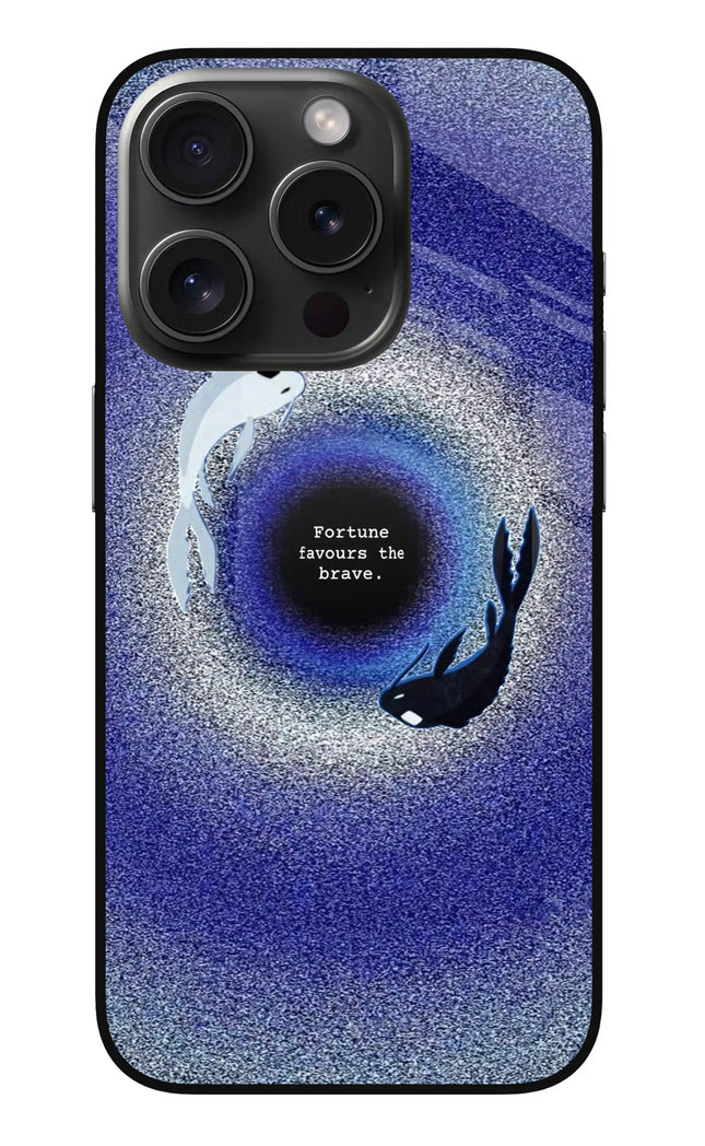 Dark Koi iPhone 15 Pro Max Glass Case