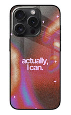 Pink Aura iPhone 15 Pro Max Glass Case