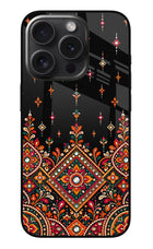 Noir Mehfil iPhone 15 Pro Max Glass Case