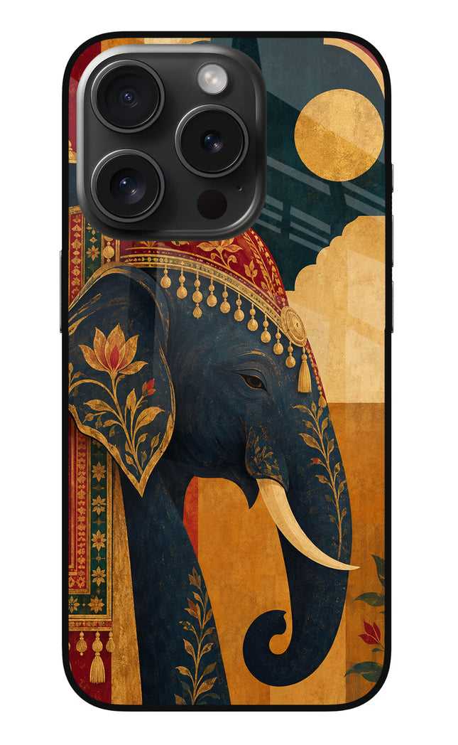 Royal Elephant iPhone 15 Pro Max Glass Case