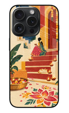 Diwali Rangoli iPhone 15 Pro Max Glass Case