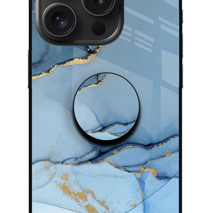 Blue Marble iPhone 15 Pro Max Glass Case
