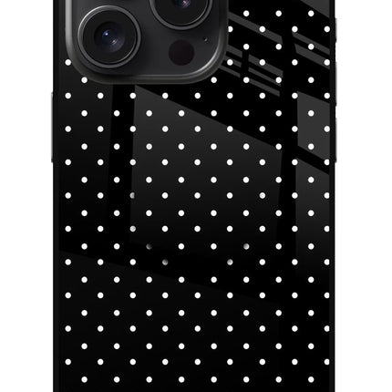 White Dots iPhone 15 Pro Max Glass Case