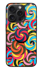 Spiral Pattern iPhone 15 Pro Max Glass Case
