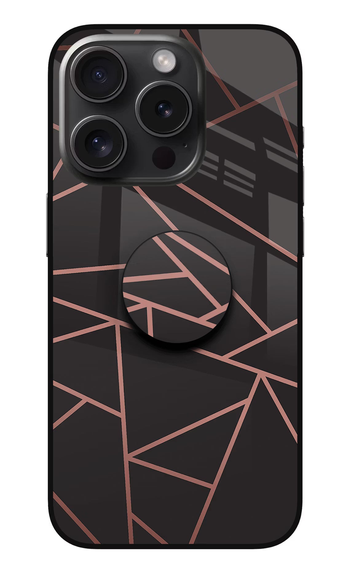 Geometric Pattern iPhone 15 Pro Max Pop Case by Casekaro