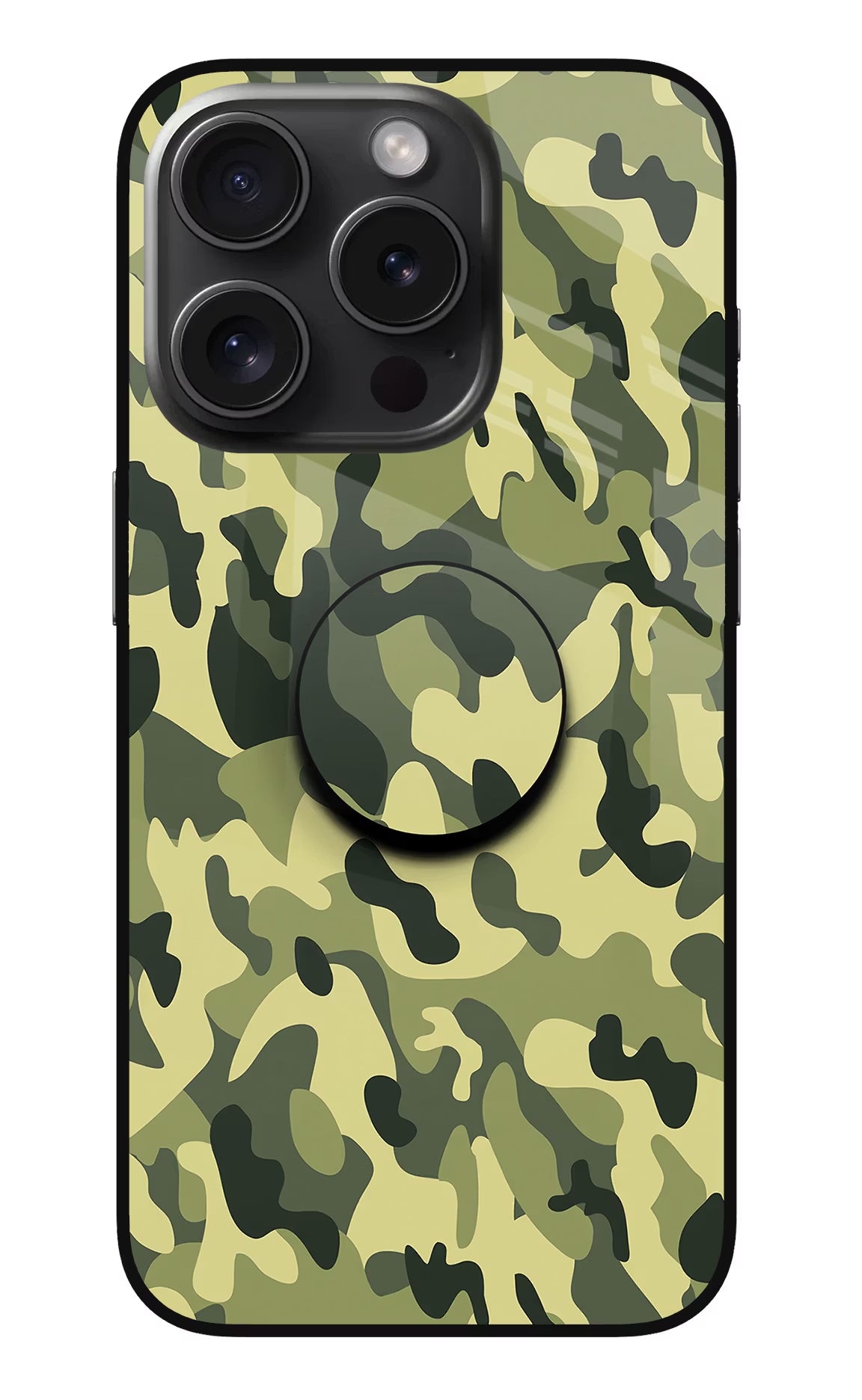 Camouflage iPhone 15 Pro Max Pop Case by Casekaro