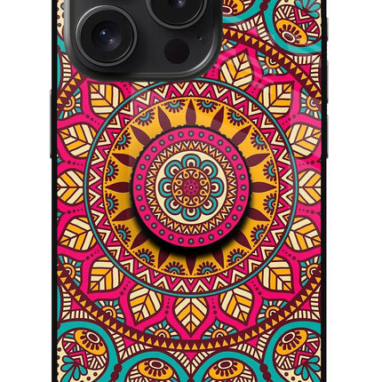 Mandala iPhone 15 Pro Max Glass Case