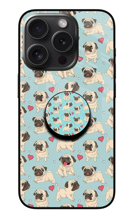 Pug Dog iPhone 15 Pro Max Glass Case