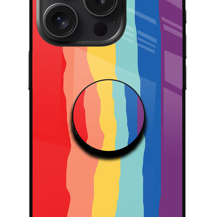 Rainbow iPhone 15 Pro Max Glass Case