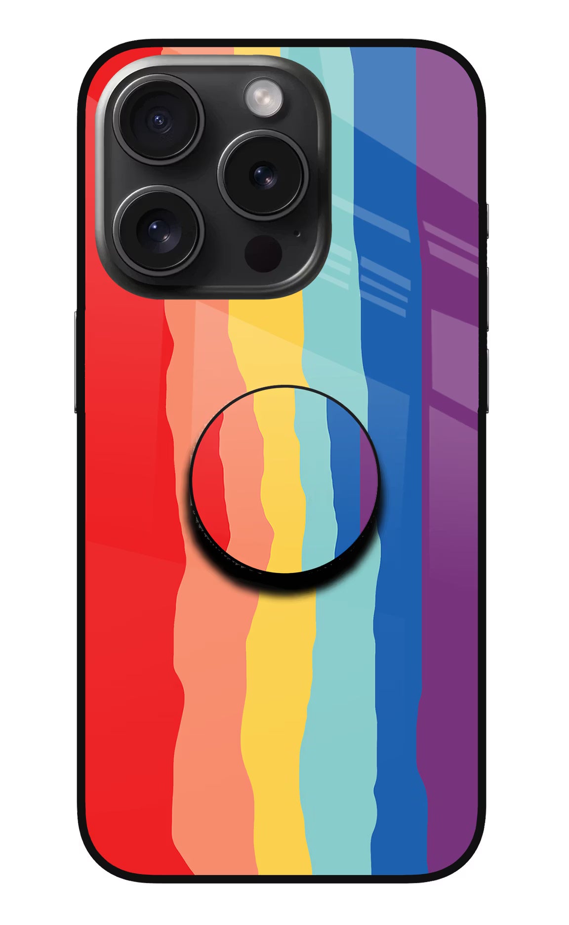 Rainbow iPhone 15 Pro Max Pop Case by Casekaro