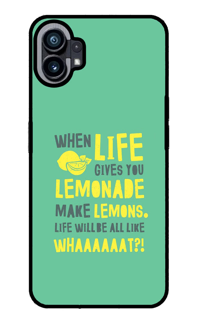 Quote Nothing Phone 1 Glass Case