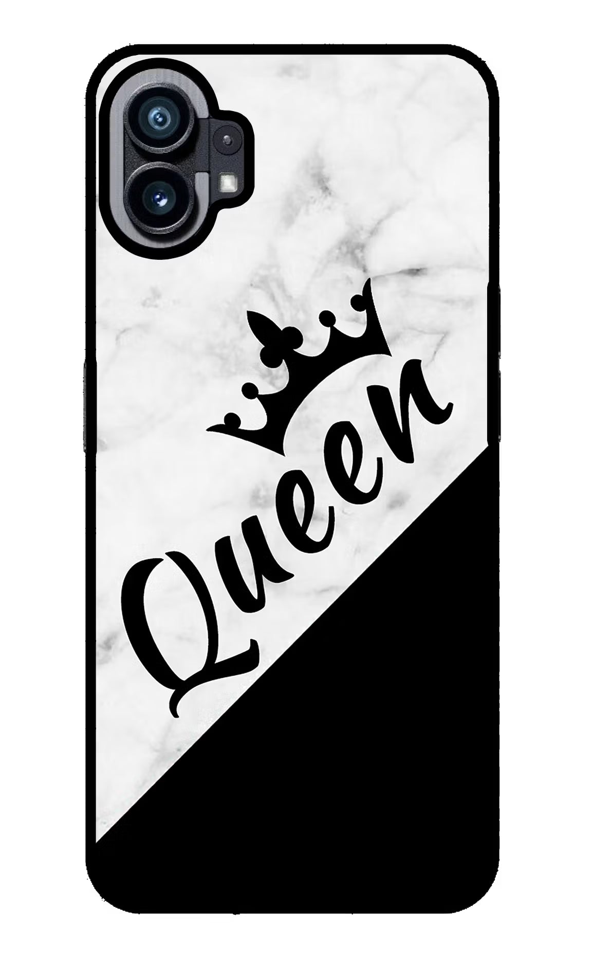 Queen Nothing Phone 1 Glass Case Back Cover by Casekaro