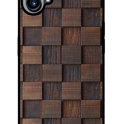 Wooden Cube Design Nothing Phone 1 Glass Case