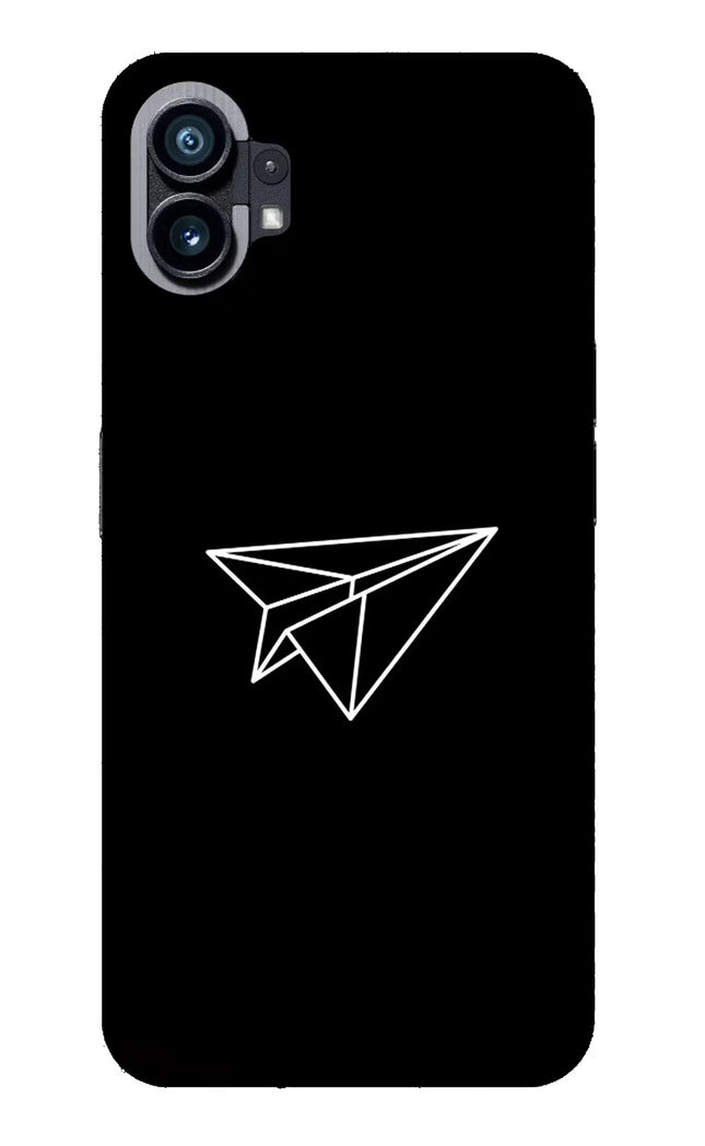 Paper Plane White Nothing Phone 1 Glass Case