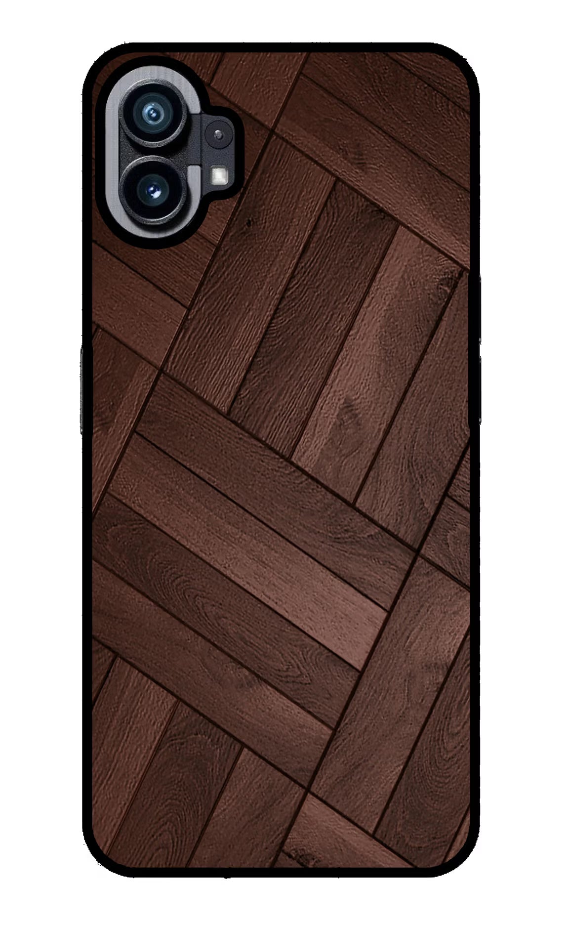 Wooden Texture Design Nothing Phone 1 Glass Case Back Cover by Casekaro