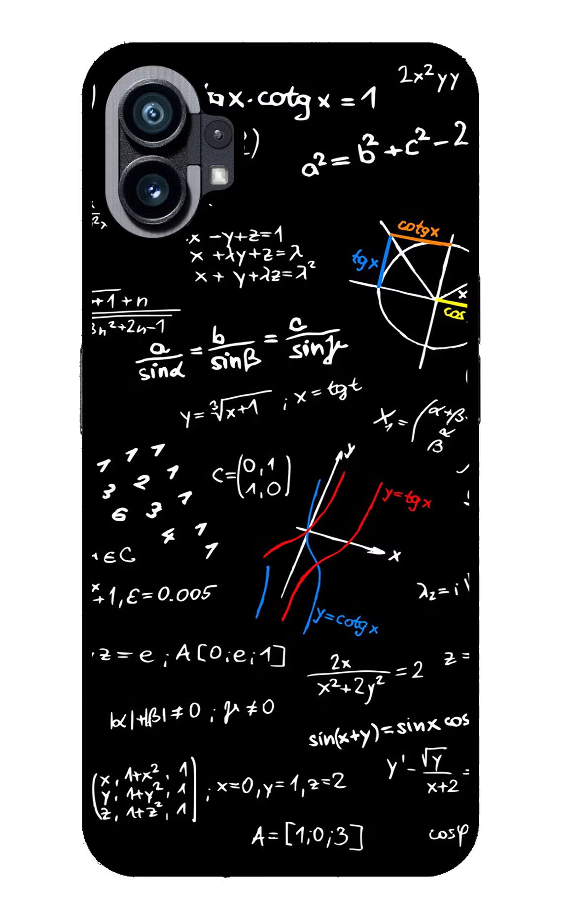 Mathematics Formula Nothing Phone 1 Glass Case Back Cover by Casekaro